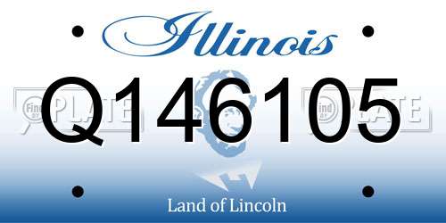 Q146105 Illinois License Plate