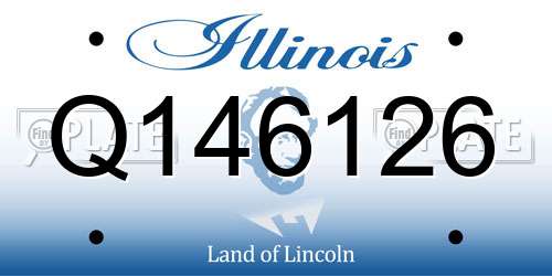 Q146126 Illinois License Plate