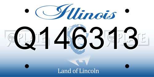 Q146313 Illinois License Plate