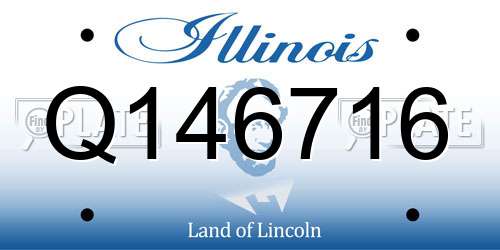 Q146716 Illinois License Plate
