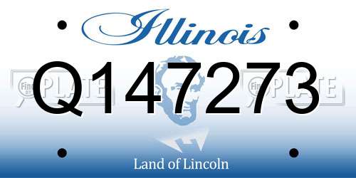 Q147273 Illinois License Plate