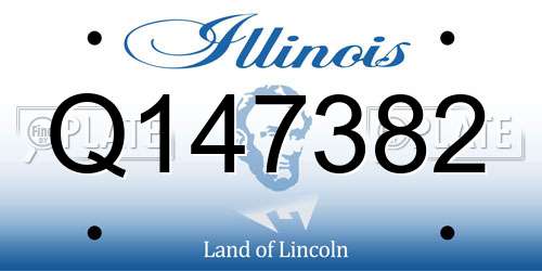 Q147382 Illinois License Plate