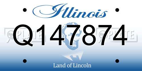 Q147874 Illinois License Plate