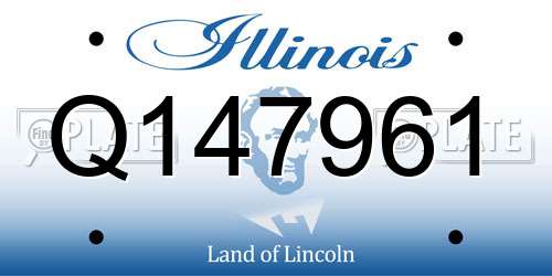 Q147961 Illinois License Plate