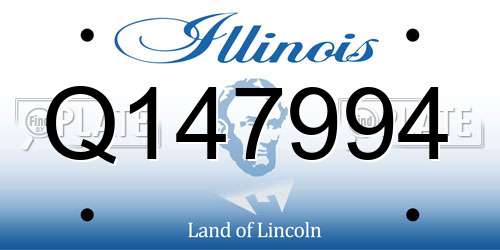 Q147994 Illinois License Plate