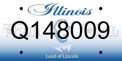 Q148009 Illinois License Plate
