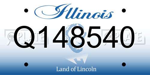 Q148540 Illinois License Plate