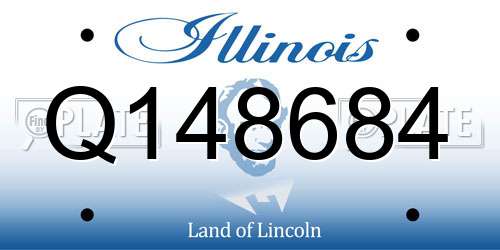 Q148684 Illinois License Plate