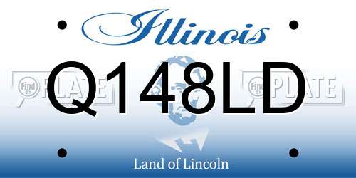 Q148LD Illinois License Plate