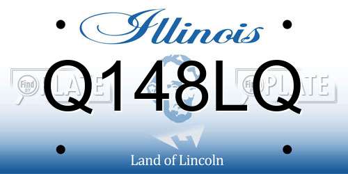 Q148LQ Illinois License Plate