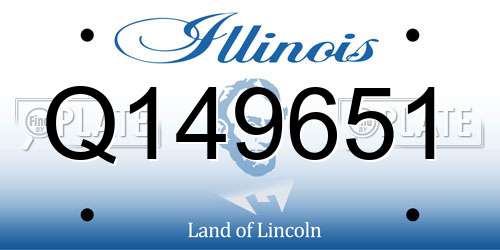 Q149651 Illinois License Plate