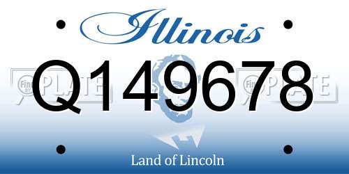 Q149678 Illinois License Plate