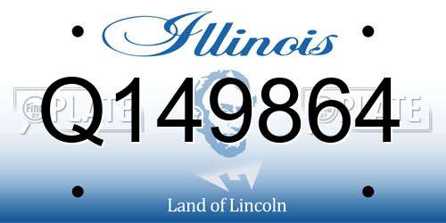Q149864 Illinois License Plate