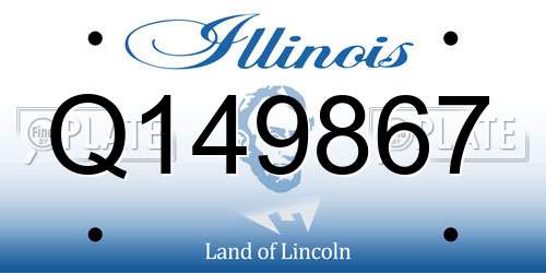 Q149867 Illinois License Plate