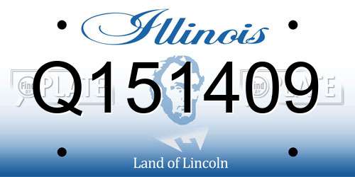 Q151409 Illinois License Plate