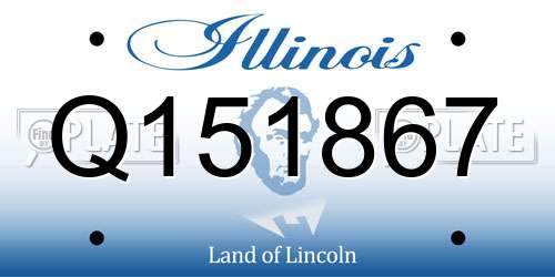 Q151867 Illinois License Plate