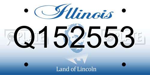 Q152553 Illinois License Plate