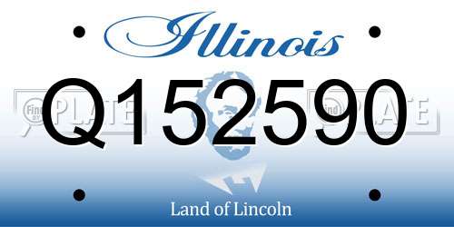 Q152590 Illinois License Plate
