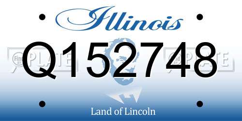 Q152748 Illinois License Plate