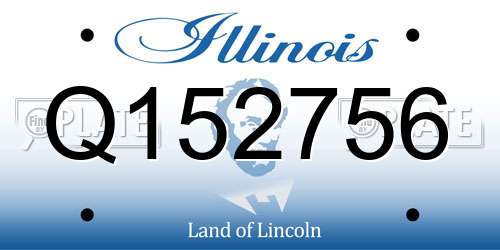 Q152756 Illinois License Plate