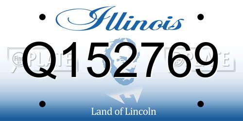 Q152769 Illinois License Plate