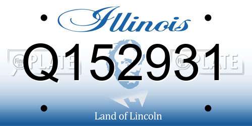 Q152931 Illinois License Plate
