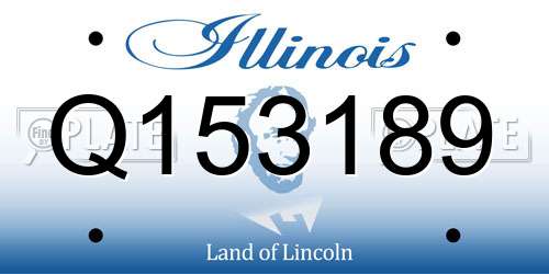 Q153189 Illinois License Plate