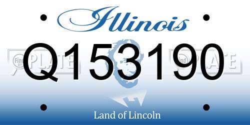 Q153190 Illinois License Plate