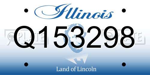 Q153298 Illinois License Plate