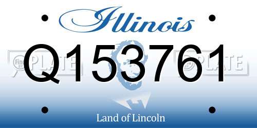 Q153761 Illinois License Plate