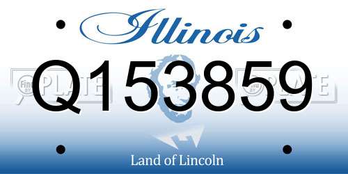Q153859 Illinois License Plate