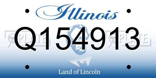 Q154913 Illinois License Plate