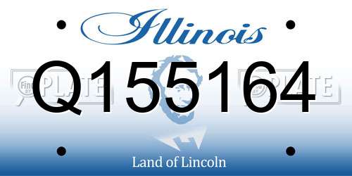Q155164 Illinois License Plate