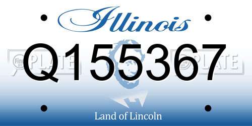 Q155367 Illinois License Plate
