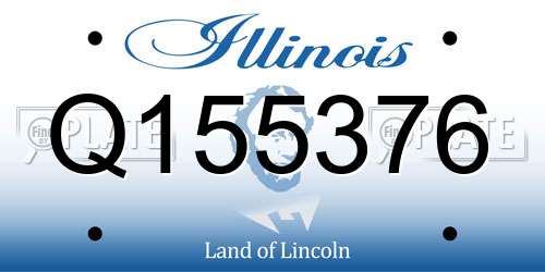 Q155376 Illinois License Plate