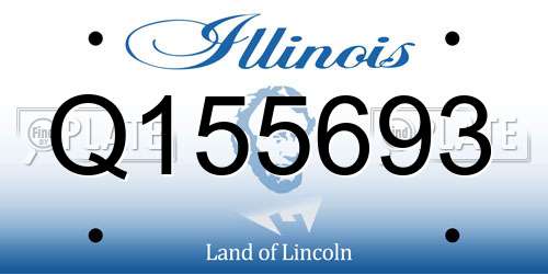 Q155693 Illinois License Plate