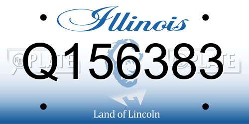 Q156383 Illinois License Plate