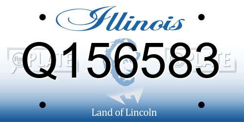 Q156583 Illinois License Plate