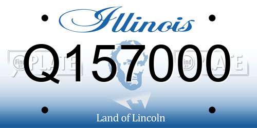 Q157000 Illinois License Plate