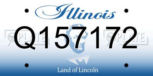 Q157172 Illinois License Plate