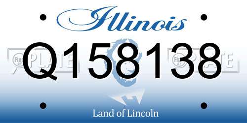 Q158138 Illinois License Plate