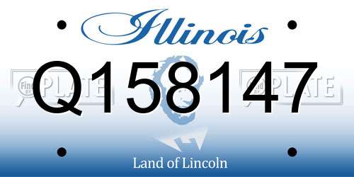 Q158147 Illinois License Plate
