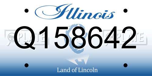 Q158642 Illinois License Plate