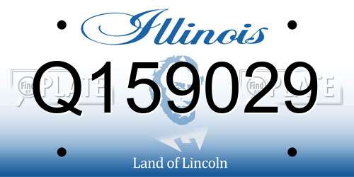 Q159029 Illinois License Plate