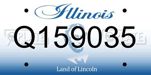Q159035 Illinois License Plate