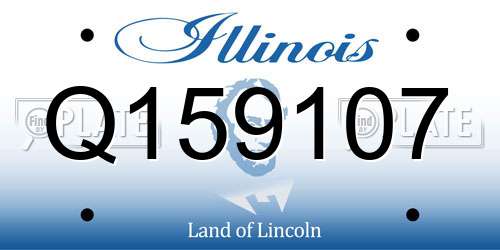 Q159107 Illinois License Plate