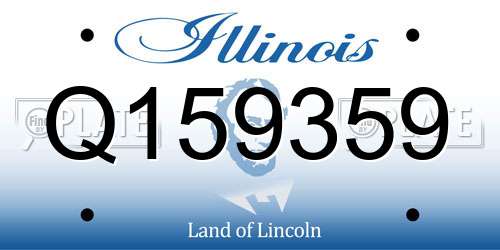 Q159359 Illinois License Plate