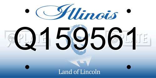 Q159561 Illinois License Plate