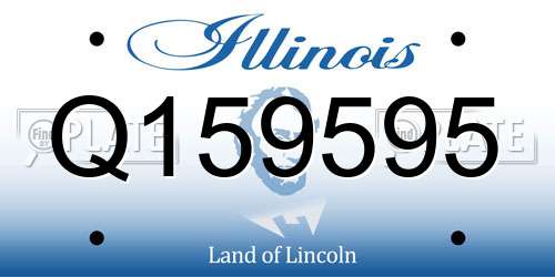 Q159595 Illinois License Plate