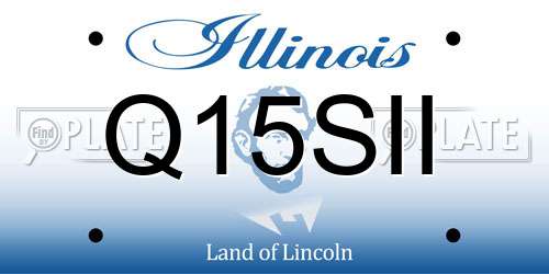 Q15SII Illinois License Plate